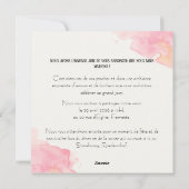 Werken met het Carrée-gedeelte "Coquelicots" Feestdagenkaart (Achterkant)