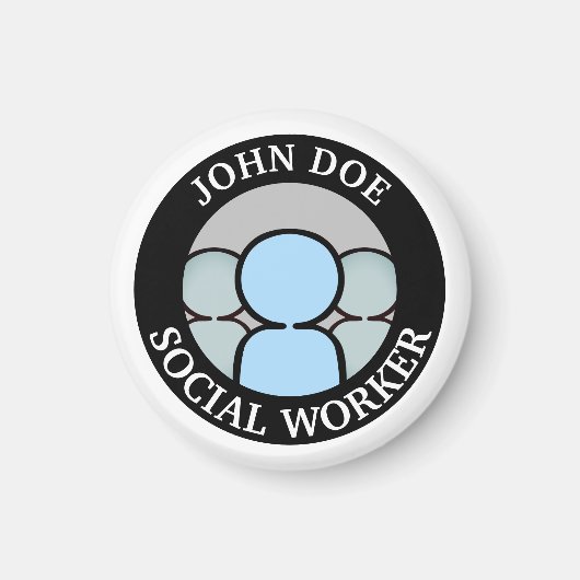 Werken met mensen magneet (Voorkant)