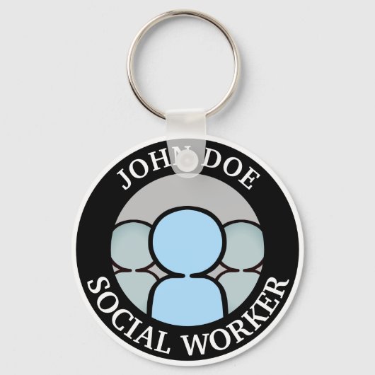 Werken met mensen sleutelhanger (Voorkant)