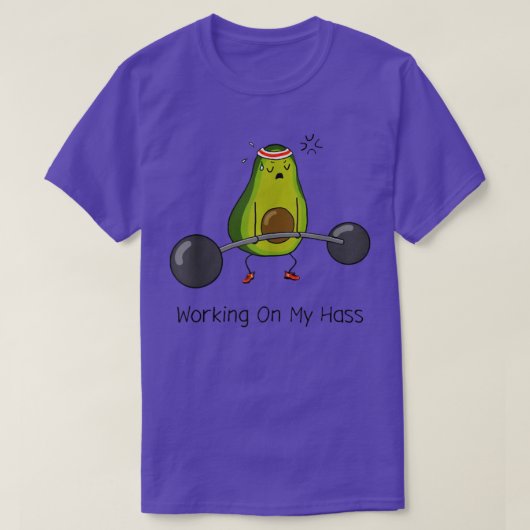 Werken met mijn hart Avocardio Avocado deadlift Lo T-shirt (Design voorkant)
