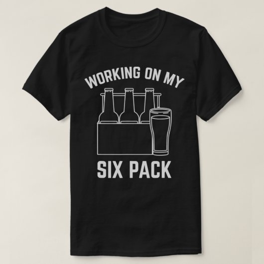 Werken met mijn Si Pack Funny Craft Beer T-shirt (Design voorkant)