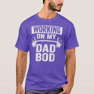 Werken met m'n vader bod grappige vader Gym Funny T-shirt