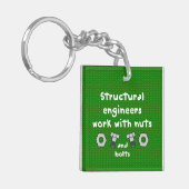 Werken met moeren sleutelhanger (Voorkant Links)