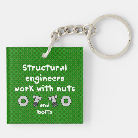 Werken met moeren sleutelhanger (Achterkant)