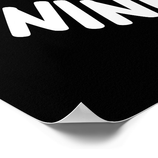 Werken met negen frietjes Grappige frietjes Pun Da Poster (Hoek)