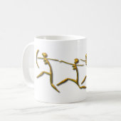 Werken met vrouwengoud koffiemok (Voorkant links)