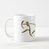 Werken met vrouwengoud koffiemok (Links)