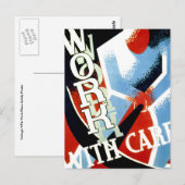 Werken met zorg briefkaart (Voorkant / Achterkant)