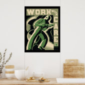 Werken met zorg poster (Keuken)