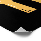 Werken op Beer Time Illustration Poster (Hoek)