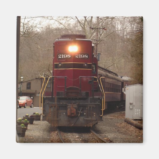 Werken op de spoorweg magneet (Voorkant)