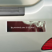 Werken op e-sap bumpersticker (Op auto)