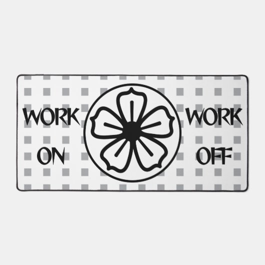 Werken op het werk off desk mat (Voorkant)