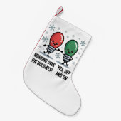 Werken over de Feestdagen Kerst Grappige grap Kleine Kerstsok (Voorkant (Hangend))