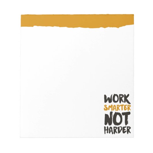 Werken slimmer dan harder notitieblok (Voorkant)