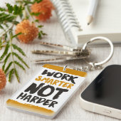 Werken slimmer dan harder sleutelhanger (Voorkant Rechts)