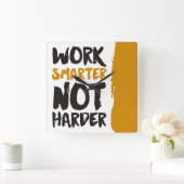 Werken slimmer dan harder vierkante klok (Huis)