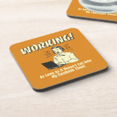 Werken: Snijden in Facebook-tijd Bier Onderzetter (Linkerzijde)