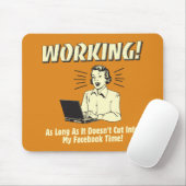Werken: Snijden in Facebook-tijd Muismat (Met muis)