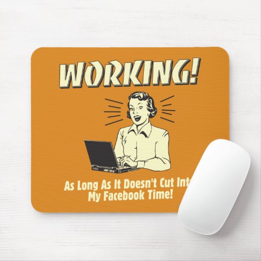 Werken: Snijden in Facebook-tijd Muismat (Met muis)
