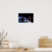 Werken tegemoet zien poster (Keuken)