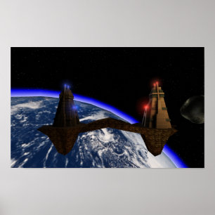 Werken tegemoet zien poster