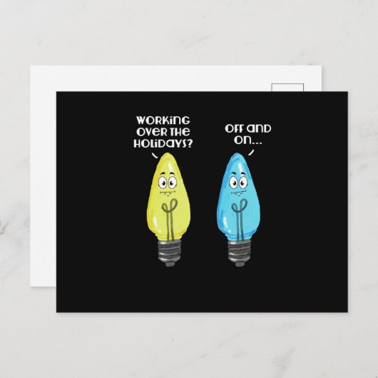 Werken Tijdens De Feestdagen (Voorkant / Achterkant)