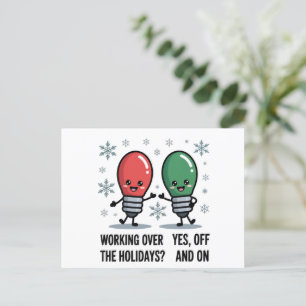 Werken tijdens de feestdagen Kerst grap
