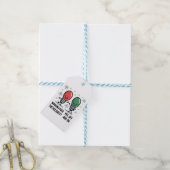 Werken tijdens de feestdagen Kerst grap Cadeaulabel (Met Touw)