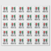 Werken Tijdens De Feestdagen Kerst Grappige Grap Cadeaupapier (Vlak)