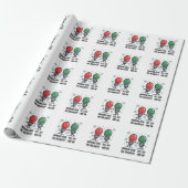 Werken Tijdens De Feestdagen Kerst Grappige Grap Cadeaupapier (Uitgerold)