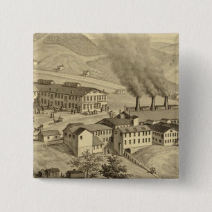 Werken van Central Glass Company in West Virginia Vierkante Button 5,1 Cm