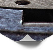 Werken van een zakhorlogetextuur poster (Hoek)