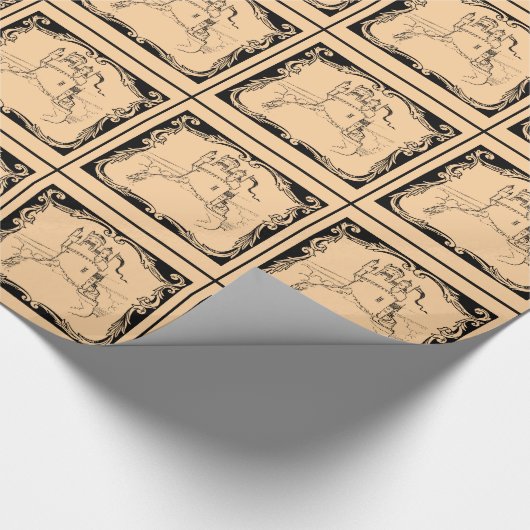 Werken van Fantasy: Medieval Castle Cadeaupapier (Hoek)