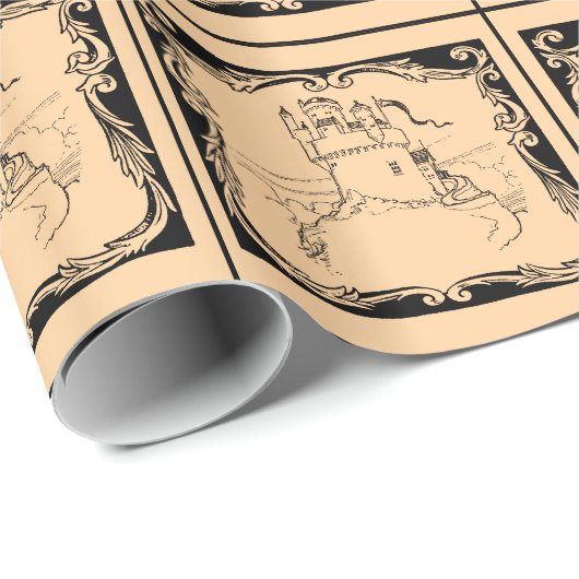 Werken van Fantasy: Medieval Castle Cadeaupapier (Rol Hoek)