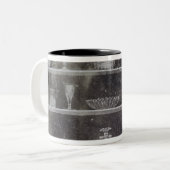 Werken van glas tweekleurige koffiemok (Voorkant links)