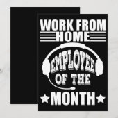 Werken Van Huis Werknemer Van De Maand Aankondiging (Voorkant / Achterkant)