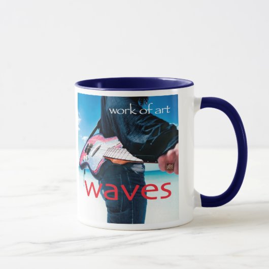 Werken van kunst/blauwe Mok (Rechts)