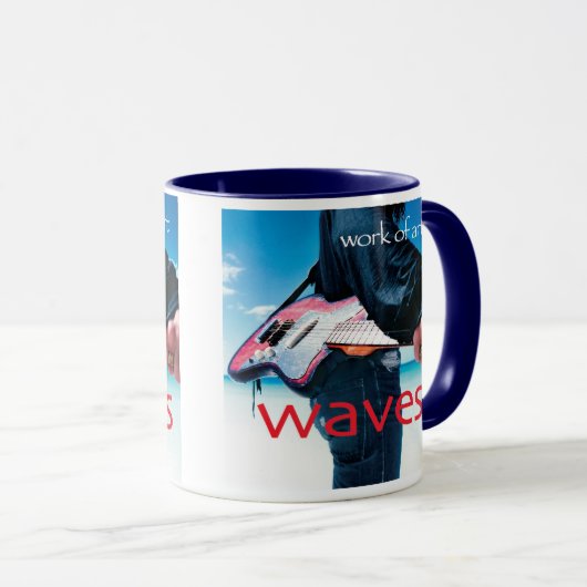 Werken van kunst/blauwe Mok (Voorkant rechts)