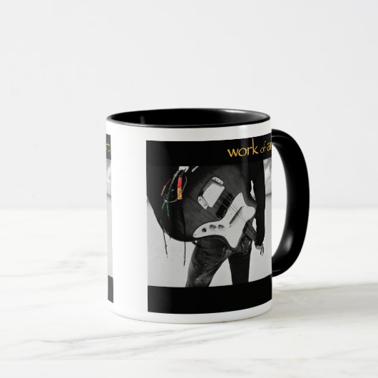 Werken van kunst/zwarte Mok (Voorkant rechts)