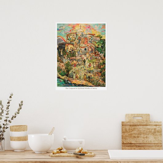 Werken van Mercy Classroom Poster (Keuken)