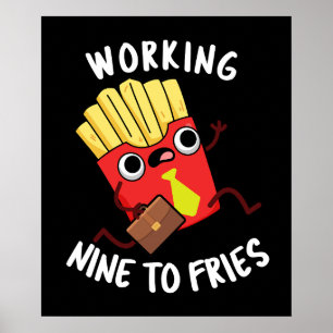 Werken van Negen tot Frites Funny Frites Punt Donk Poster