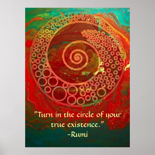Werken van Wonder-Rumi en poëtische kunst Poster (Voorkant)