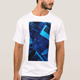 Werken vanaf elke locatie Freelancer Computer Setu T-shirt