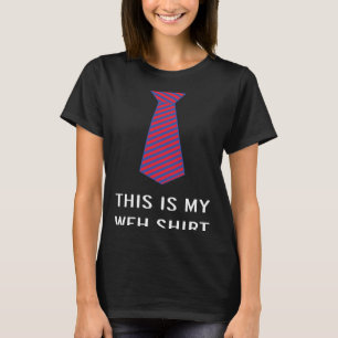 Werken vanuit het Stropdas thuis T-shirt