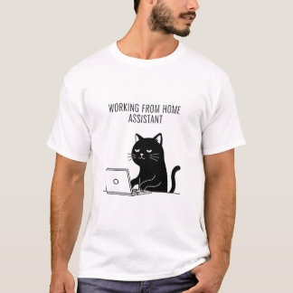 Werken vanuit Home Assistant – Grappig Kat T-shirt