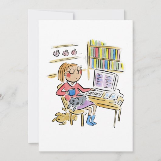 Werken vanuit huis kaart (Voorkant)