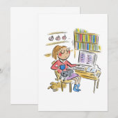 Werken vanuit huis kaart (Voorkant / Achterkant)