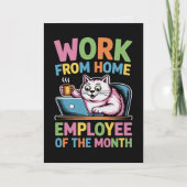 Werken Vanuit Huis Werknemer Van De Maand Kaart (Voorkant)