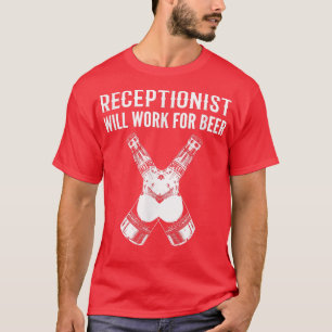 Werken voor bier-drinker t-shirt
